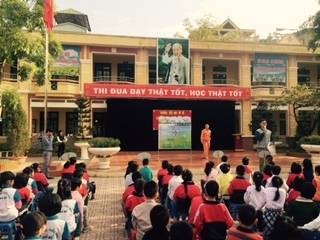 Trường tiểu học bồ để tổ chức tuyên truyền tiết kiệm điện năm học 2016 – 2017
